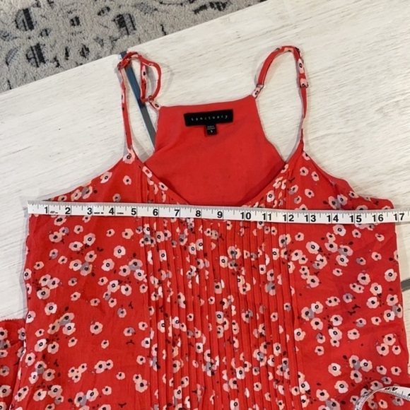 Sanctuary Orange Floral Dress, Size S - Picture 9 of 10
